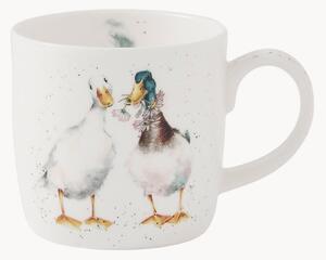Hrnček z jemného kostného porcelánu Duck Love