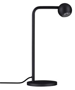 LED čierna stolná lampa Sfera