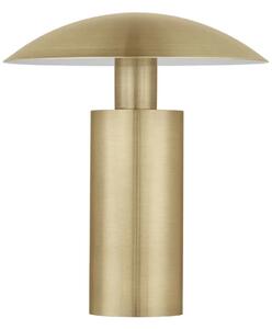 LED mosadzno-zlatá stolná lampa Karpos