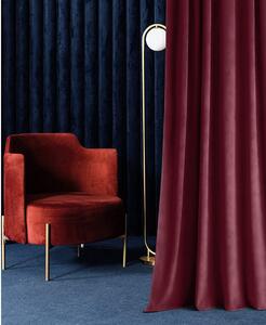 Room99 Hotový záves na krúžkoch CHARMY Jednofarebný Velúrový Zatemňovací Farba: Horčicová/Zlatá, Veľkosť: 140 x 250 cm