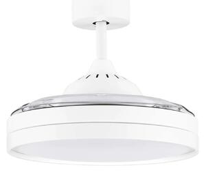 LED biele dizajnové stropné svietidlo Nevma s diaľkovým ovládaním