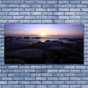 Obraz na skle Kamene more príroda 120x60 cm 2 Prívesky