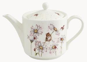 Čajník z jemného kostného porcelánu Mouse & Flower