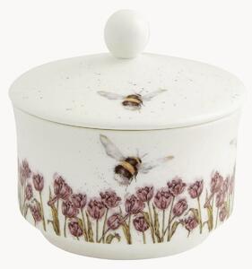 Cukornička z jemného kostného porcelánu Bumble Bee