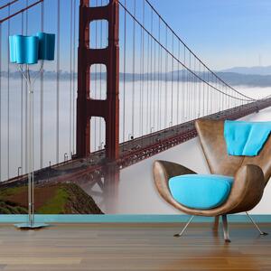 Sablio Tapeta Golden Gate v hmle - 125x75 cm