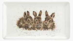 Servírovacia tácka z jemného kostného porcelánu Rabbits