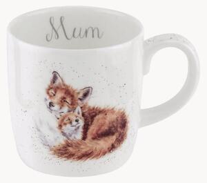 Hrnček z jemného kostného porcelánu Fox Mum