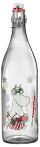 Muurla Sklenená fľaša Moomin Wild Strawberries 1l