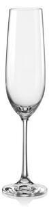 BOHEMIA VIOLA POHÁR NA ŠAMPANSKÉ 190ML SADA 6 KS