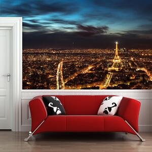 Sablio Tapeta Nočný Paríž - 336x220 cm