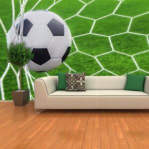 Sablio Tapeta Futbalová lopta v bráne - 125x75 cm