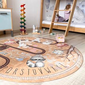 INSPIO-korkový koberec s menom - Detský koberec zvieratká z korku