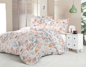 Kvalitex Saténové predĺžené obliečky LUXURY COLLECTION 140x220, 70x90cm CORAL garden