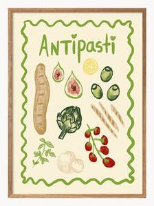 Zarámovaný plagát Antipasti
