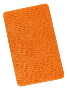Kvalitex Kúpeľňová predložka 60x100cm bludisko oranžové