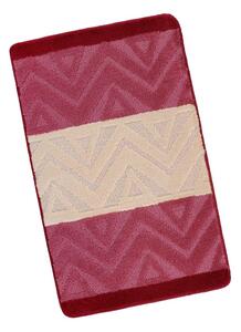 Kvalitex Kúpeľňová predložka 60x100cm chevron burgundy