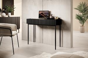 Moderný písací stôl Nicole 100 cm - čierna