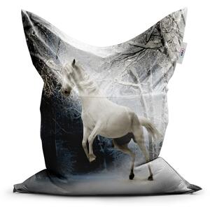 Sablio Sedací vak Biely kôň - 150x100 cm