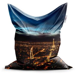 Sablio Sedací vak Nočný Paríž - 200x140 cm