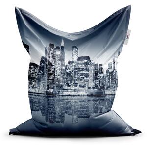 Sablio Sedací vak Nočný New York - 150x100 cm
