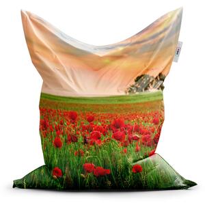 Sablio Sedací vak Pole vlčích makov 2 - 150x100 cm
