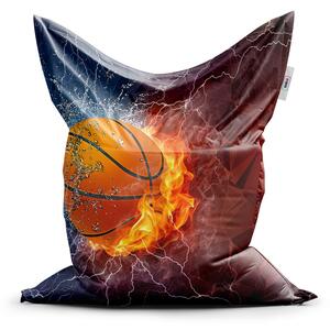Sablio Sedací vak Basketbalová lopta - 150x100 cm