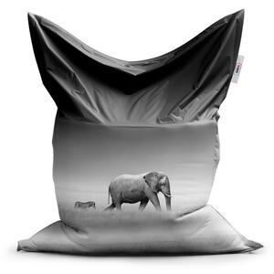 Sablio Sedací vak Slon a zebra - 150x100 cm
