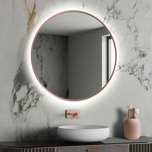 Zrkadlo Scandi Slim LED Copper Rozmer: Ø 150 cm