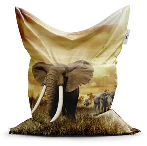 Sablio Sedací vak Slon Africký - 150x100 cm