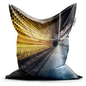Sablio Sedací vak Pražské metro - 150x100 cm
