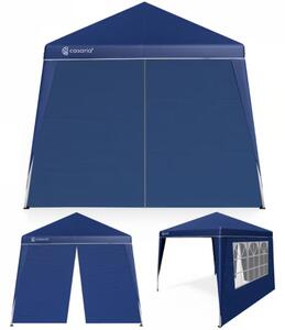 Party stan / pavilón CAPRI PLUS s 2 bočnými stenami, 3x3m, modrá Casaria