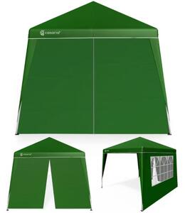 Party stan / pavilón CAPRI PLUS s 2 bočnými stenami, 3x3m, zelená Casaria