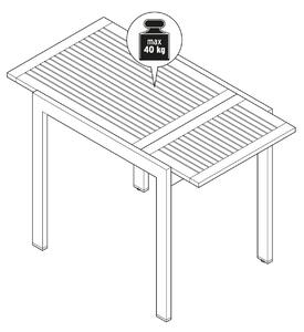 Výklopný stôl; cca 0,9 – 1,25 m