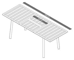 Rozkladací stôl »Liska«; cca 1,4 – 2 m