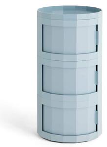 HAY Úložný stolík Facet Cabinet 30, misty blue