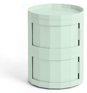 HAY Úložný stolík Facet Cabinet 20, soft mint