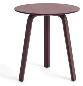 HAY Stolík Bella Coffee Table Ø45x49, dark bordeaux