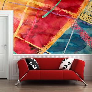 Sablio Tapeta Farebné čiary - 336x220 cm