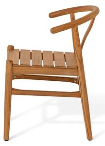 Dizajnová jedálenská stolička z tíkového dreva