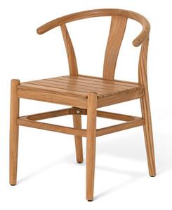 Dizajnová jedálenská stolička z tíkového dreva