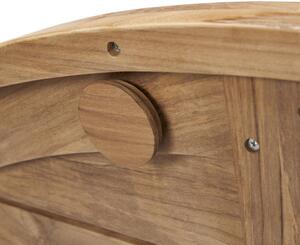 Jedálenský stôl z tíkového dreva s moderným dizajnom nôh do X