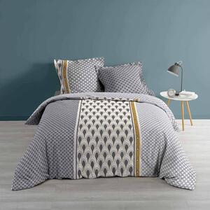 Škandinávske sivé bavlnené posteľné obliečky 220 x 200 cm