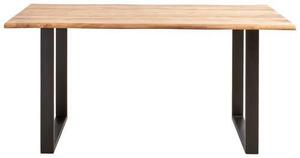 JEDÁLENSKÝ STÔL, akácia, čierna, farba akácie, 160/90/76 cm P & B - Online Only jedálne, Online Only