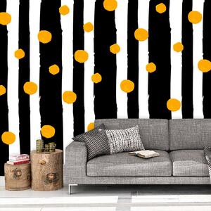 Sablio Tapeta Pruhy a bodky - 125x75 cm