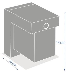 Hesperide - Solárne nástenné svietidlo MULTY LED/3,7V 2600 mAh IP65 antracit