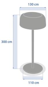 Hesperide - LED solárna stolná lampa BOLTY LED/3,7V 2600 mAh IP65 béžová