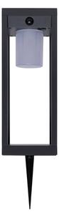 Hesperide - LED solárna lucerna PIKY LED 3,7 V 2600 mAh 40 cm IP65 antracit