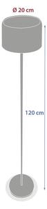 Hesperide - LED solárna lampa BOLTY LED/3,7V 2600 mAh IP65 béžová