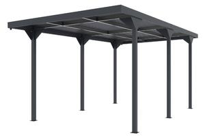 Kovový prístrešok pre auto Aspen 2,84 x 5,46 m CoverTech antracit