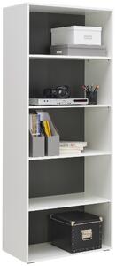 REGÁL, antracitová, biela, 75/185,6/40 cm Hom`in - Späť do školy